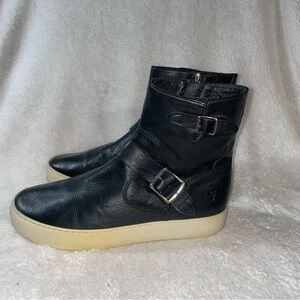 Frye Lena Engineer Leather Boots Shoes Size 8.5